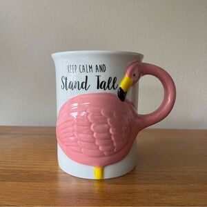 Flamingo Mug, Keep Calm and Stand Tall